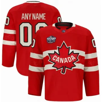 Canada 2025 Red Hockey Team 4 Nations Face-Off Custom Jersey