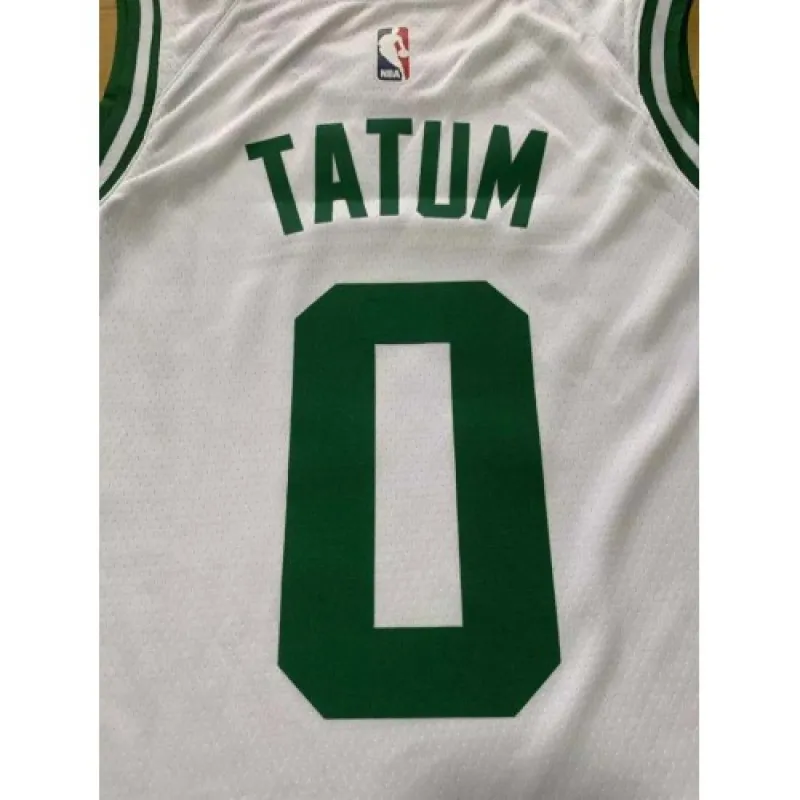 Men’s Boston Celtics Jayson Tatum #0 White Swingman Jersey – Icon Edition