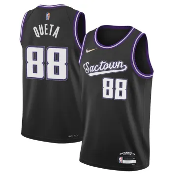 Men's Sacramento Kings Neemias Queta #88 Black 2021/22 Swingman Jersey - City Edition