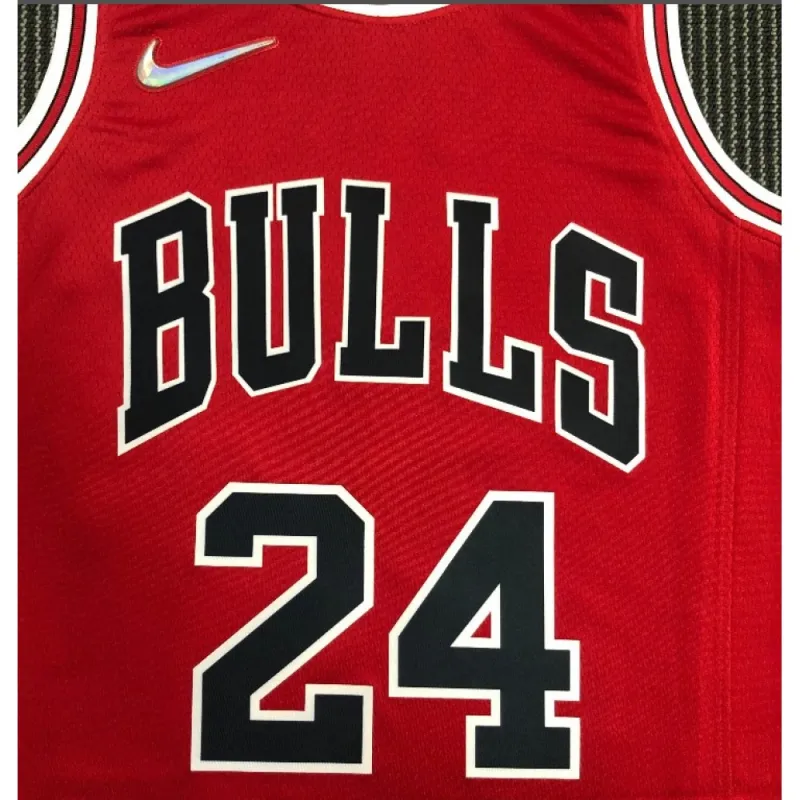Men's Chicago Bulls Lauri Markkanen #24 Red 2021 Swingman Jersey - Icon Edition