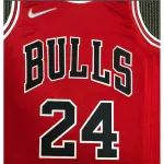 Men's Chicago Bulls Lauri Markkanen #24 Red 2021 Swingman Jersey - Icon Edition