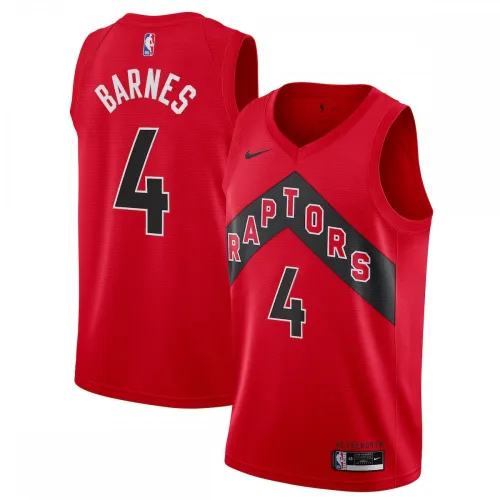Camiseta de Scottie Barnes (Toronto Raptors) de Nike, elegido en la primera ronda del Draft de la NBA de 2021, modelo «Swingman» - Edición Icon