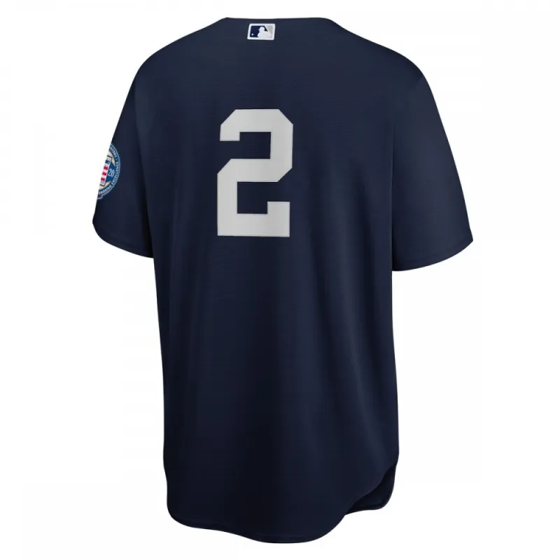 Derek Jeter New York Yankees Nike 2020 Hall of Fame Induction Alternate Replica Player Jersey – Navy