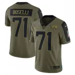 Tony Boselli Jacksonville Jaguars Nike 2021 Salute To Service Retired Player Limited Jersey - Olive Tony Boselli Jacksonville Jaguars Nike 2021 Salute To Service Retired Player Limited Jersey – Olive