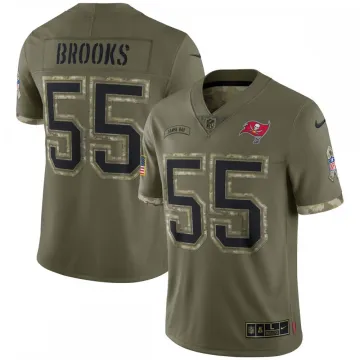 Derrick Brooks Tampa Bay Buccaneers 2022 Salute To Service Camisola limitada de jogador reformado - Azeitona