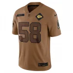 Derrick Thomas Kansas City Chiefs Nike 2023 Salute To Service Retired Player Limited Jersey – Brown