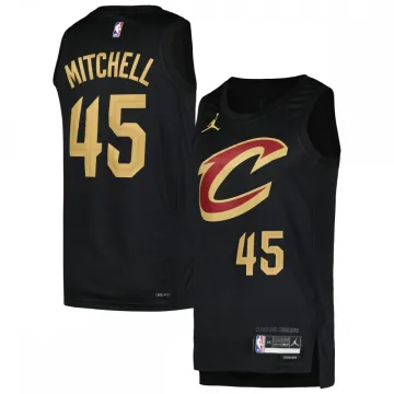 Donovan Mitchell Cleveland Cavaliers Swingman Player Men's Jersey - Statement Edition - Black