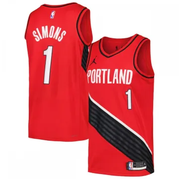 Maglia da uomo Anfernee Simons Portland Trail Blazers Swingman - Statement Edition - Rosso