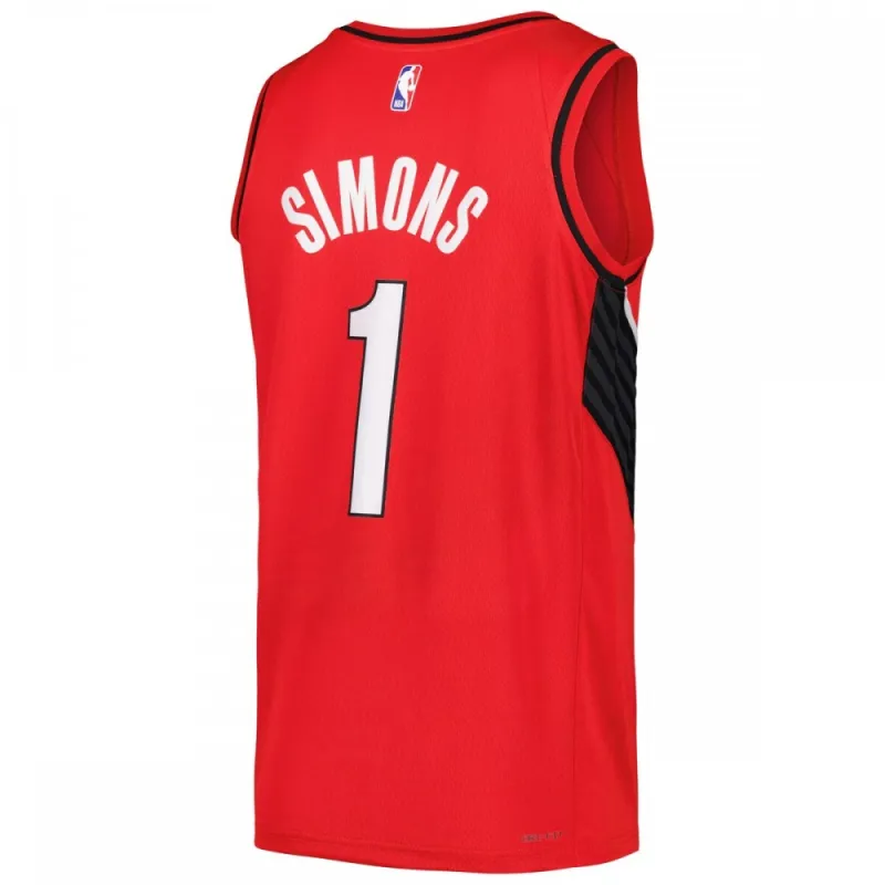 Anfernee Simons Portland Trail Blazers Swingman Spieler Herren Trikot - Statement Edition - Rot