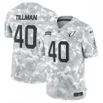 Maillot Pat Tillman des Cardinals de l'Arizona, édition limitée Nike 2024 « Salute to Service », joueur retraité - Camouflage arctique Maillot Pat Tillman des Cardinals de l'Arizona, édition limitée Nike 2024 « Salute to Service », joueur retraité – Camouflage arctique