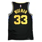 Men’s Golden State Warriors James Wiseman #33 Black 2021/22 Swingman Jersey – City Edition