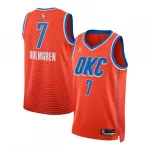 Maillot Swingman unisexe Chet Holmgren Oklahoma City Thunder - Édition Statement - Orange Chet Holmgren Oklahoma City Thunder Unisex Swingman Jersey - Statement Edition - Orange