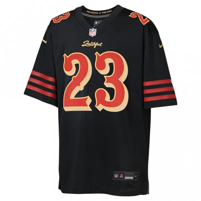 Christian McCaffrey San Francisco 49ers Nike Jugend 2025 Rivalries Sammlung Spiel Jersey - Schwarz