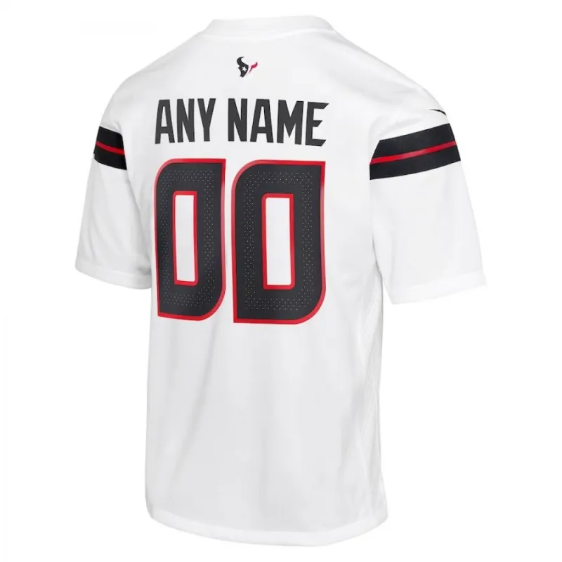 Houston Texans Nike Road Youth Custom Jersey – White
