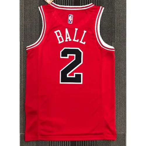 Maglia Chicago Bulls Lonzo Ball #2 Rosso 2021 Swingman Uomo - Edizione Icona
