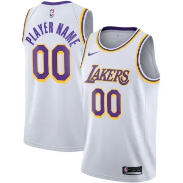Los Angeles Lakers Youth Swingman Custom Jersey White - Association Edition