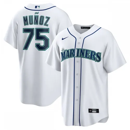 Andrés Muñoz, Seattle Mariners, Nike-Heimtrikot in Fan-Ausführung – Weiß