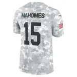 Patrick Mahomes Kansas City Chiefs Nike 2024 Salute to Service Limited Jersey – Arctic Camo