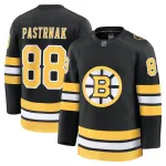 David Pastrnak Boston Bruins Home Premium Player Jersey - Black
