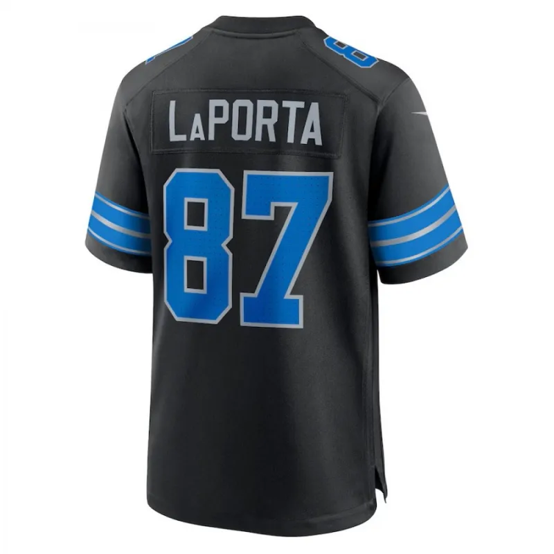 Sam LaPorta Detroit Lions Camiseta Limitada Nike 2nd Alternate Vapor F.U.S.E. - Negra