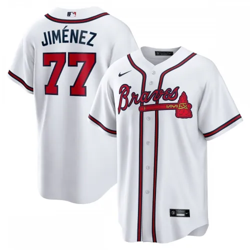 Joe Jiménez, Atlanta Braves, Nike-Heimtrikot in Fan-Ausführung – Weiß