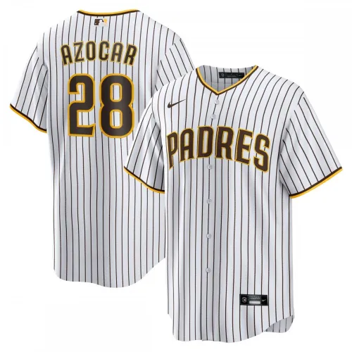 Camiseta de réplica de jugador de José Azócar (San Diego Padres) de Nike para partidos en casa - Blanca