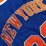Patrick Ewing New York Knicks Maglia Swingman Uomo Blu 1985-86 Hardwood Classics