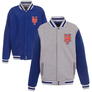 New York Mets JH Design Reversible Fleece Full-Snap Jacket