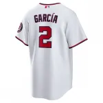 Luis García Washington Nationals Nike Home Replica Player Jersey – White