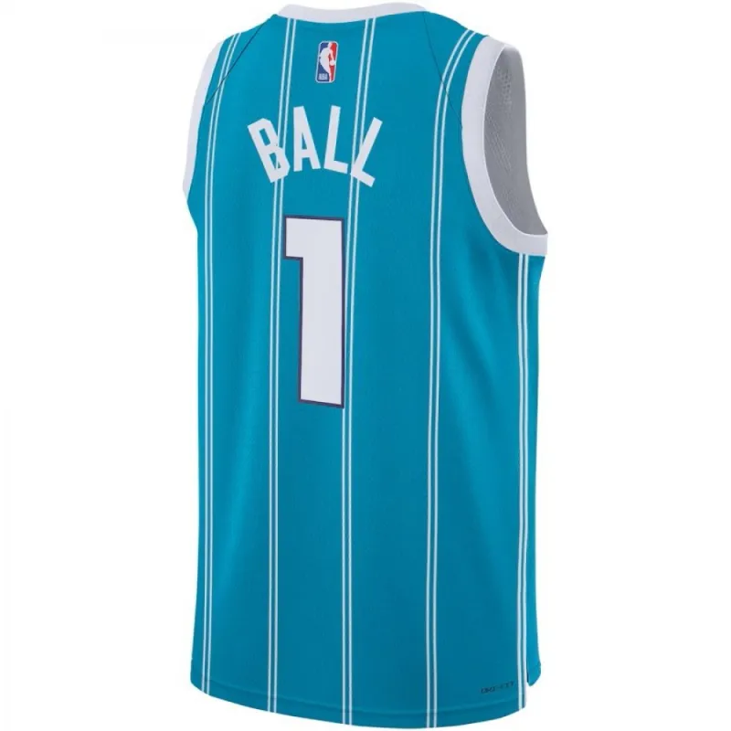 Jordan LaMelo Ball Charlotte Hornets Swingman-Trikot für Kinder in Türkis – Icon Edition
