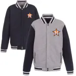 Casaco de malha completa reversível dos Houston Astros JH Design