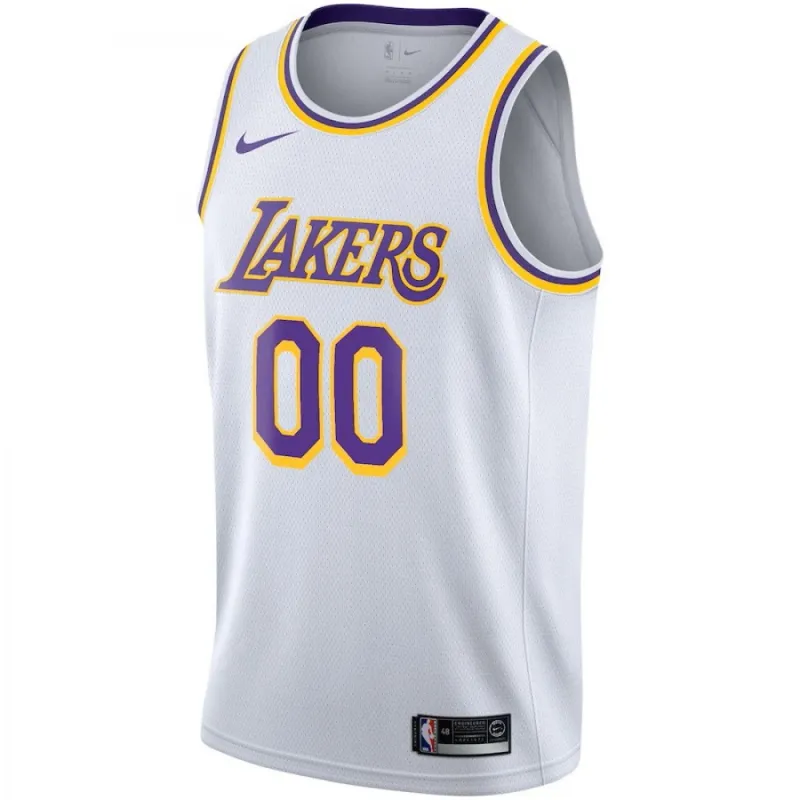 Los Angeles Lakers Nike Youth Swingman Custom Jersey White – Association Edition