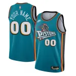 Detroit Pistons Nike Youth Custom Swingman Jersey – Classic Edition – Teal