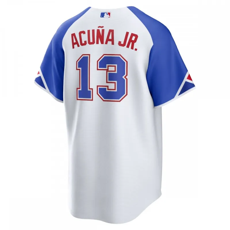 Ronald Acuña Jr. Atlanta Braves Nike 2023 City Connect Replica Player Jersey – White