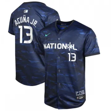 Ronald Acuña Jr. National League Camiseta Limitada de Jugador Nike Youth 2023 MLB All-Star Game - Royal