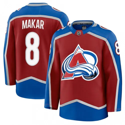 Men's Colorado Avalanche Cale Makar Burgundy Home Premium Jersey