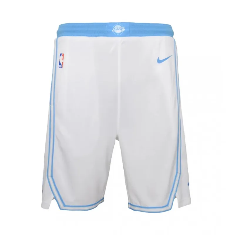 Men’s Los Angeles Lakers Nike White 2020/21 Swingman NBA Shorts – City Edition