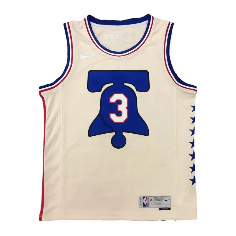 Men’s Philadelphia 76ers Allen Iverson #3 2021 Swingman Jersey – Earned Edition