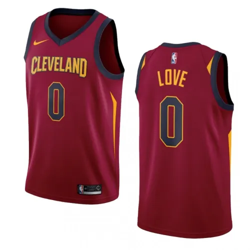 Camisa Swingman da NBA dos Cleveland Cavaliers para homem, com o número #0 de Kevin Love, da Nike, cor «Wine» - Edição Icon