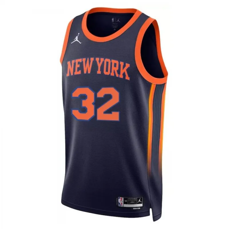 Karl-Anthony Towns New York Knicks 2022/23 Heren Swingman Jersey - Statement Editie - Navy
