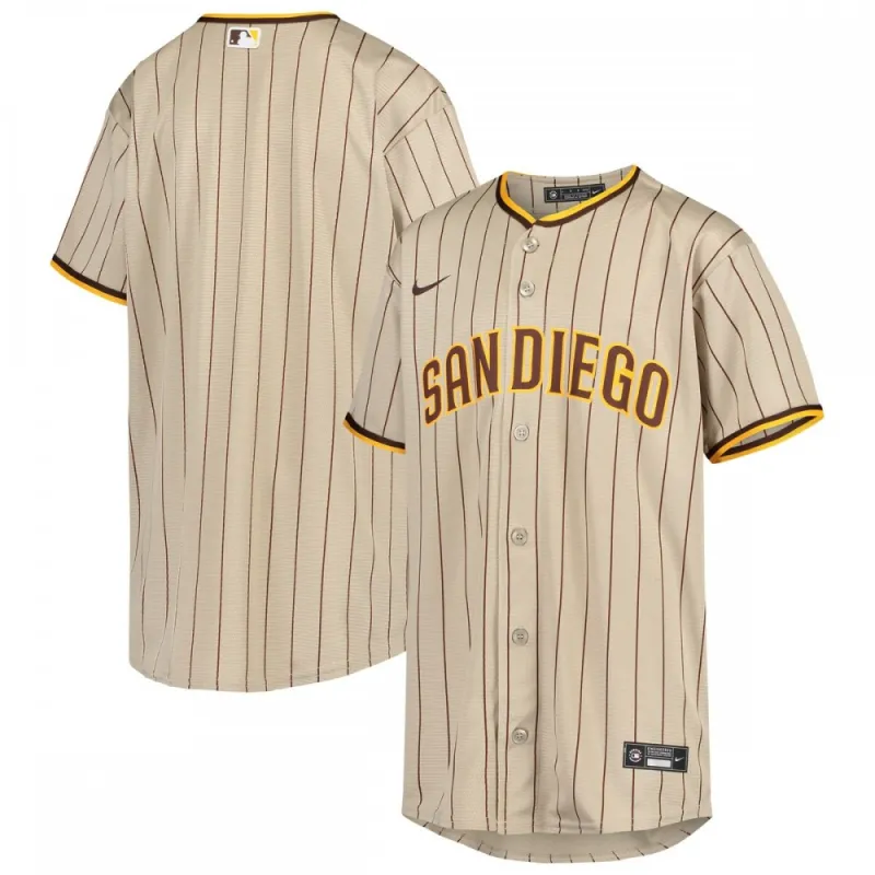 San Diego Padres Nike Youth Alternate Fan edition Team Jersey – Sand/Brown