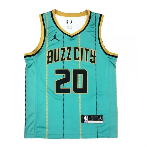 Men’s Charlotte Hornets Hayward #20 Jordan Green Swingman Jersey – Association Edition