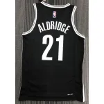 Men’s Brooklyn Nets LaMarcus Aldridge #21 Nike Black 2021 Swingman NBA Jersey – Icon Edition