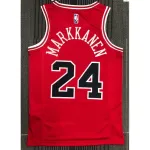 Men's Chicago Bulls Lauri Markkanen #24 Red 2021 Swingman Jersey - Icon Edition