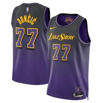 Los Angeles Lakers Unisex City Edition Swingman Jersey 2024 - Paars - Luka Dončić
