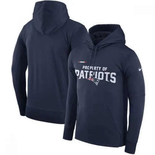 Sudadera con capucha New England Patriots Club Nike Therma NFL Pullover, Hombre