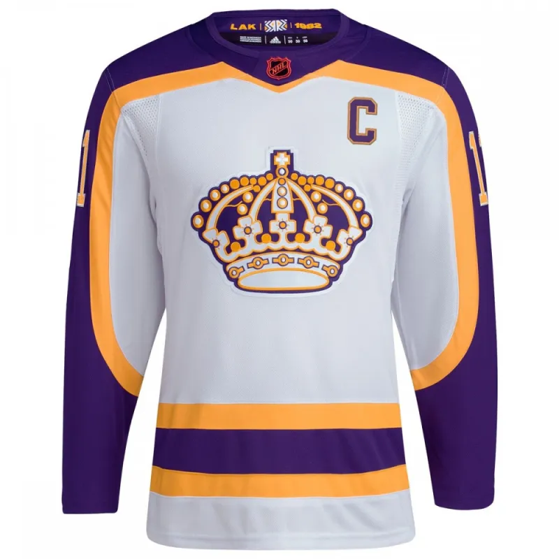 Anze Kopitar Los Angeles Kings adidas Reverse Retro 2.0 Authentic Player Jersey - Weiß
