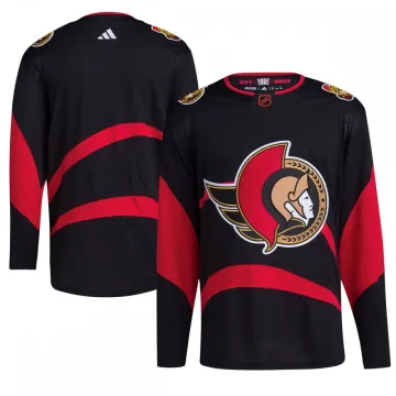 Camiseta adidas Reverse Retro 2.0 Authentic Blank de los Ottawa Senators - Negra