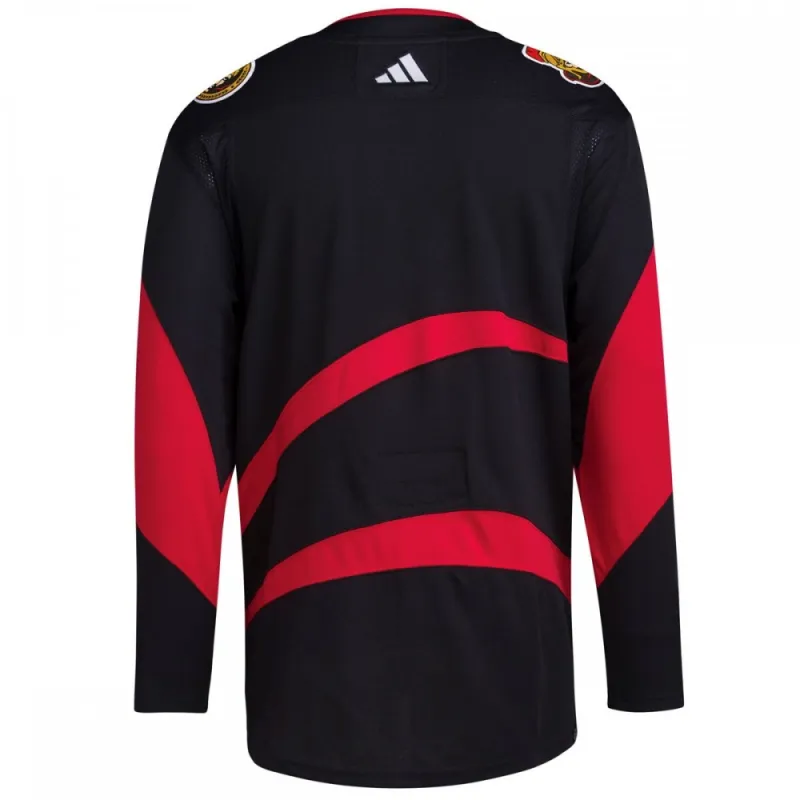 Jersey adidas Reverse Retro 2.0 Authentic Blank Jersey de los Ottawa Senators - Negro