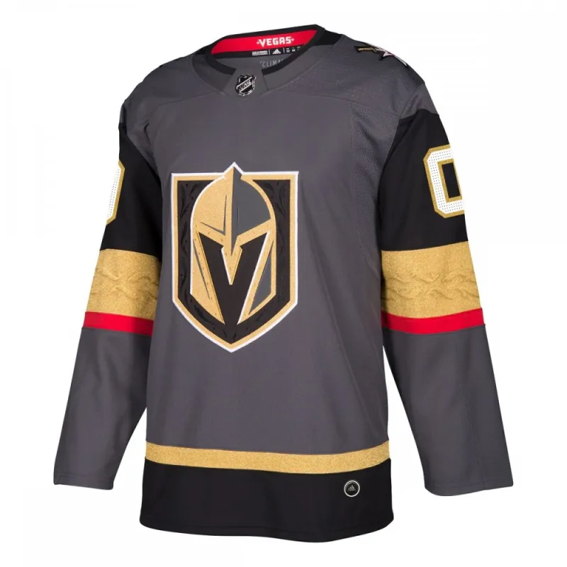 Vegas Golden Knights adidas Premium-Trikot nach Maß – Grau